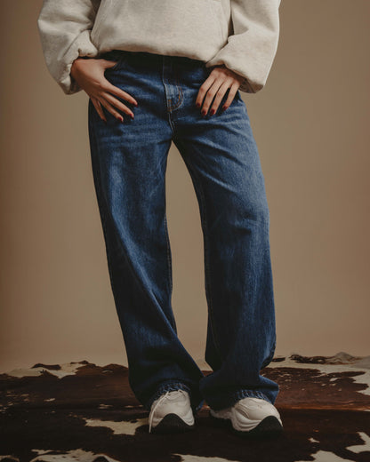 Bootcut jeans bark blue